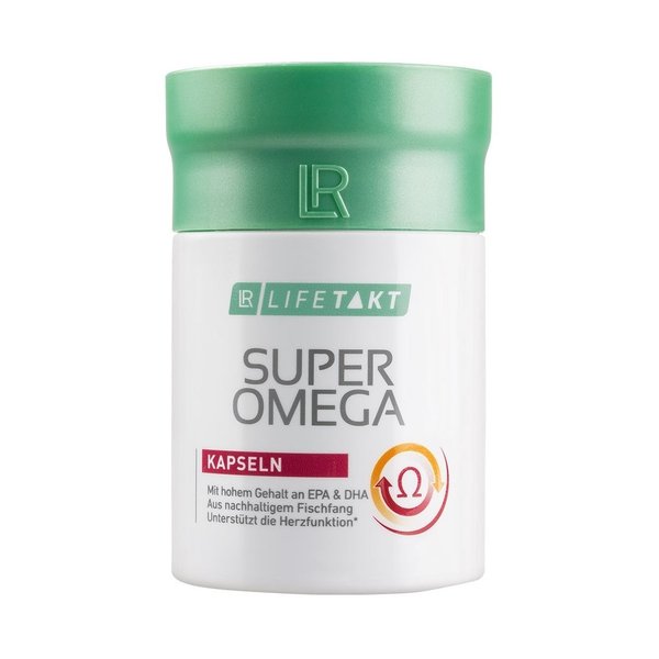 LR Super Omega 3 Kapseln activ mit EPA (Eicosapentaensäure) und DHA (Docosahexaensäure)