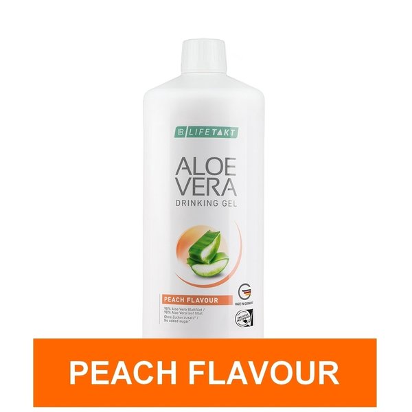 LR Aloe Vera Drinking Gel Trinkgel Peach 2x 1000 ml Sparset